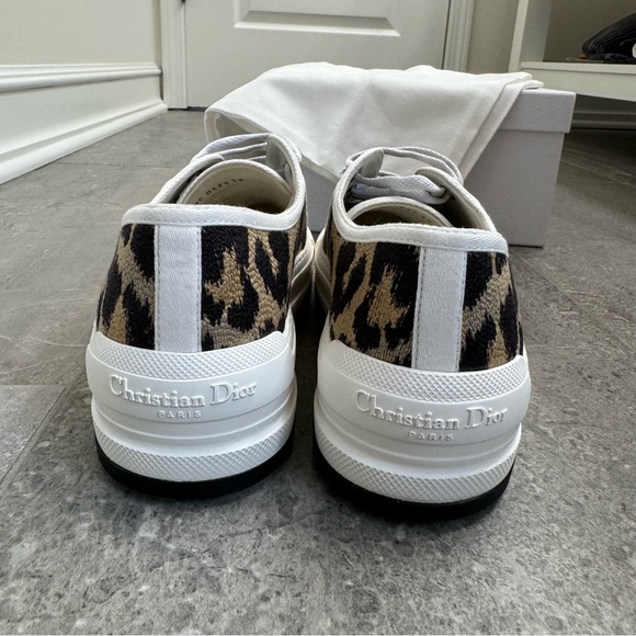 NWT Dior Walk’N’Dior Leopard Platform Sneakers, Size 9 - Picture 8 of 10